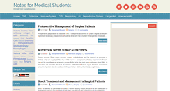 Desktop Screenshot of notesformedicalstudents.com