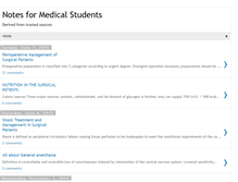 Tablet Screenshot of notesformedicalstudents.com